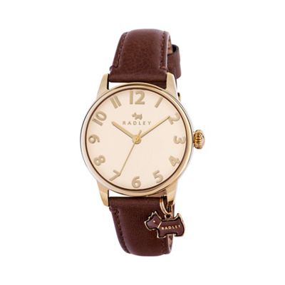 Ladies tan 'Blair' leather strap watch ry2360